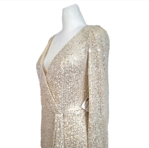 Illena for Mac Duggal silver sequin gown - Picture 7 of 11